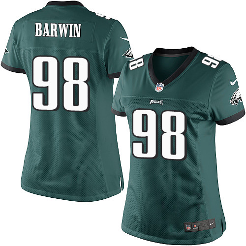 Women's Elite Connor Barwin Nike Jersey Midnight Green Home - #98 NFL Philadelphia Eagles